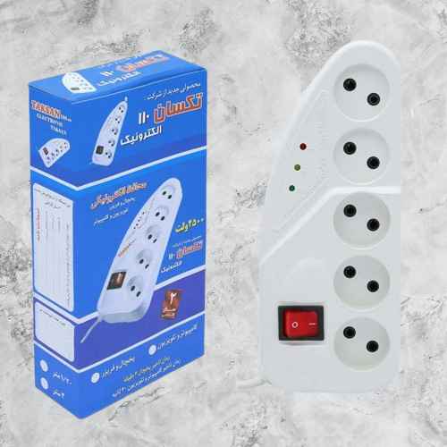 چندراهی برق و محافظ ولتاژ تکسان مدل TS-110 - کینو چندراهی برق و محافظ ولتاژ تکسان مدل TS-110